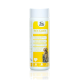 Behälter von Fortan Rein-Casein, einem Proteinergänzungsmittel für Haustiere, mit einem Golden Retriever und einer Katze auf dem Etikett, mit deutschem Text.