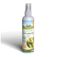Flasche BELFOR Anti-Zecken-Spray, 250 ml, mit einem Zeckenbild und grünem Pflanzenhintergrund, beschriftet mit "Die natürliche Pflege."