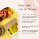 Rohes Haustierfutter mit frischem Fleisch, Obst, Gemüse und Ölen; schonend bei niedriger Temperatur verarbeitet für hohe Verdaulichkeit.