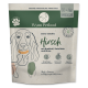 Wynn Petfood Verpackung mit 'extra-sensitiv Hirsch' mit Brokkoli, Rote Beete und Birne. Hergestellt in Deutschland, 110g (ergibt 385g Futter).