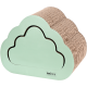 Grüner katzenkratzbaum in Wolkenform mit einer strukturierten Oberfläche, mit dem Markennamen "AniOne Wild Variety" auf der Vorderseite.