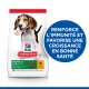 Sac de nourriture pour chiens Hill's Science Plan pour chiots, avec une illustration de beagle, comportant un texte promouvant le soutien immunitaire et la croissance saine.