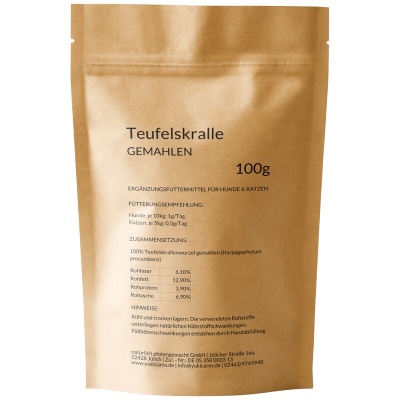 Yuki Cares Teufelskralle Pulver, 100g
