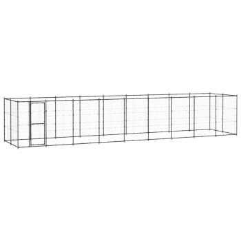 Outdoor Hundezwinger aus verzinktem Stahl 9,9 m, 2,2 m, 1,8 m
