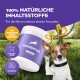100% natürliche Inhaltsstoffe für die Nerven deines besten Freundes. HundPur, geeignet für diabetische Hunde, zuckerfrei.