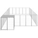 Hundezwinger Stahl silber 7,7 m, 3,3 m, 1,1 m