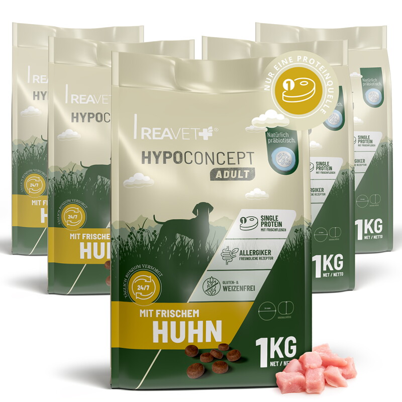 REAVET Hundetrockenfutter Hypoconcept – Huhn | 5x1kg
