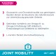 Produktbild von Eukanuba Veterinary Diets Joint Mobility mit Text über die Vorteile von Glucosamin, Chondroitin, Omega-Fettsäuren und L-Carnitin.
