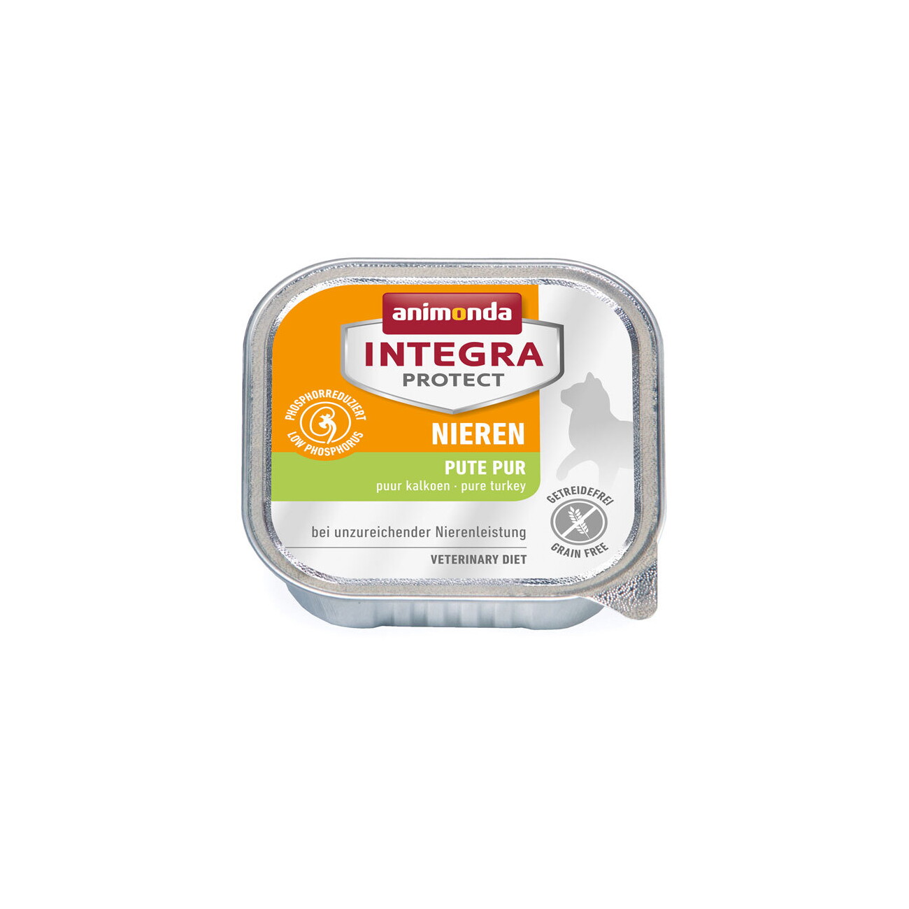 animonda Integra Protect Nassfutter Katze, Adult, Niere Pute pur 16x100 g