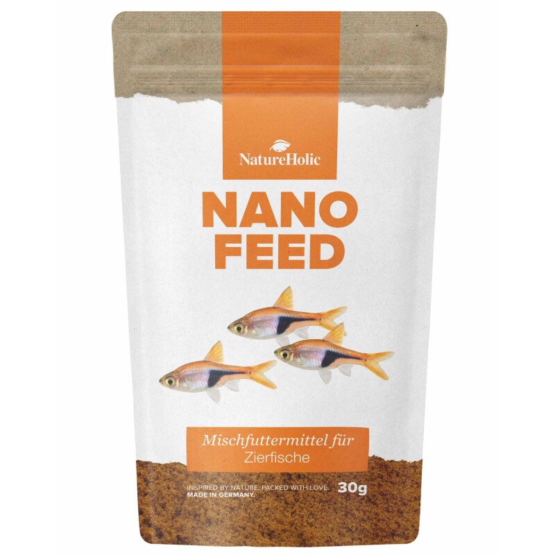 NatureHolic Nanofeed - Minifischfutter - 30g - Fischfutter für Nanofische