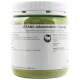 Pot vert de poudre de caroube VITANA pour chiens, avec des informations nutritionnelles et des recommandations d'alimentation en plusieurs langues.