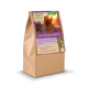 Braune Papiertüte mit "My Little Farm" Bio-Kräutermischung für Geflügel, die Vitalität und Entspannung für Hühner fördert.