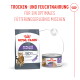 Royal Canin Appetite Control Trockenbeutel und Nassfutterdose mit Katze; sichtbarer Text 'TROCKEN- UND FEUCHTNAHRUNG' und '90 %'