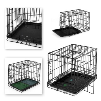 Hundetransportkäfig Tiertransportbox Hundebox Größe (S) 45x31x36 cm S
