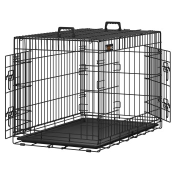 S-XXL Hundekäfig mit 2 Türen 92,5 cm, 57,5 cm, 64 cm