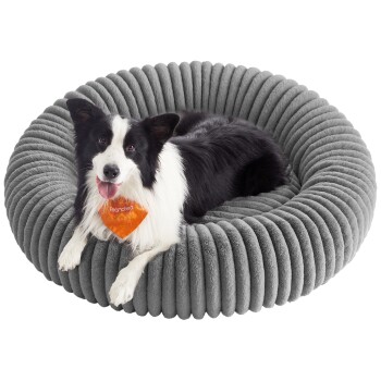 FEANDREA Hundebett,Katzenbett, Hundekörbchen, Hundekissen waschbar XXL