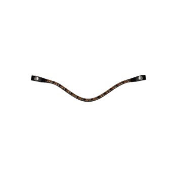 Stirnband Neapel orange WB (Warmblut)
