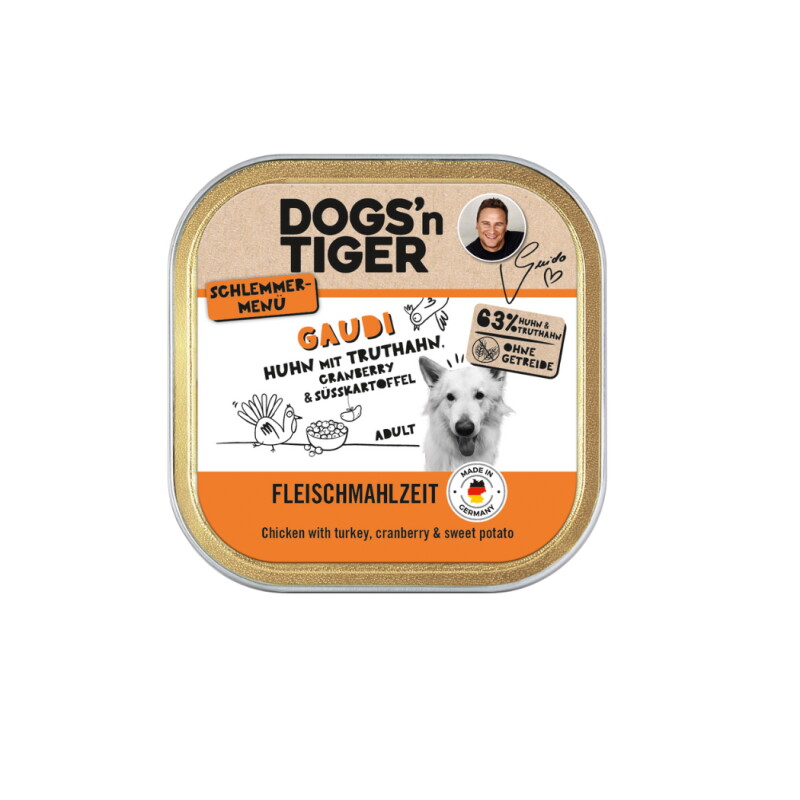 Dogs'n Tiger Gaudi Schale Huhn & Truthahn 20x150 g