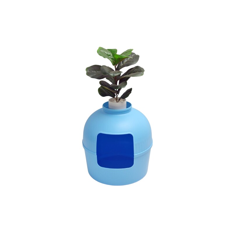 RHR Quality RHRQuality Katzentoilette Flower XXL blau