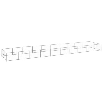 Hundezwinger Stahl silber 10 m, 2 m, 70 cm