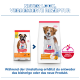 Zwei Hill's Science Plan Hundefuttersäcke (alt und neu) mit Text 'NEUER LOOK, VERBESSERTE REZEPTUR' und Abzeichen 'ACTIVBIOME+ MULTI BENEFIT'