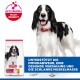 Schwarz-weißer Hund neben Hill's Science Plan Sack, ActivBiome+-Logo; deutscher Text: unterstützt Immunität, Verdauung, mageren Muskelaufbau