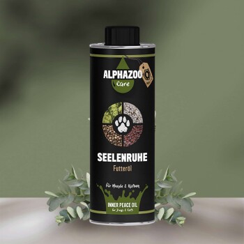 ALPHAZOO Seelenruhe Futteröl für Hunde und Katzen 500 ml