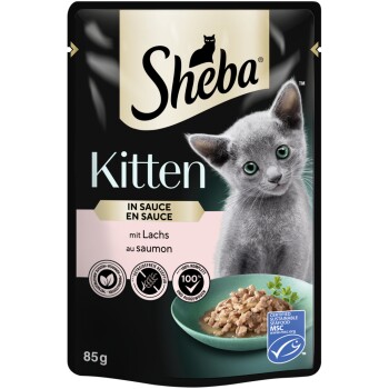 Sheba Kitten en sauce 28 x 85 g Saumon