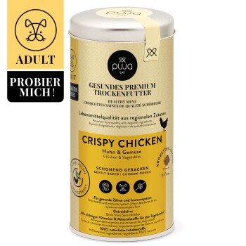 PUJA Premium Trockenfutter für Katzen Crispy Chicken 250g