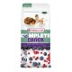 Snack complet Versele-Laga Crock berry pour petits animaux avec images de cochon d'Inde, hamster, myrtilles et baies rouges.