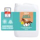 Behälter von GreenHero Bremsen-EX, einem Pferdeprodukt, mit einer gallopierenden Pferdegrafik, 5L Kapazität und einem Qualitätssiegel "Sehr Gut".