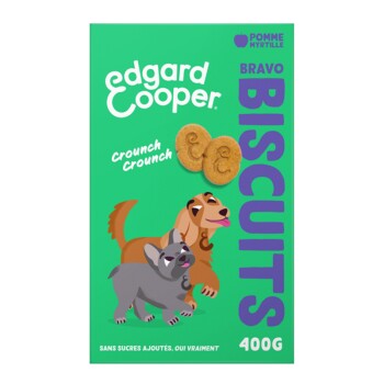 Edgard & Cooper Biscuits pour chien - pomme (2 x 400 g)