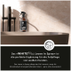 Braune Flasche WHITE Plus Leave In Spray für weiße Hunde auf einem Waschbecken, mit deutschem Text über Fellpflege.
