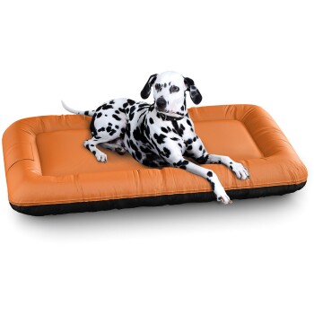 Wasserfestes In und Outdoor Hundebett Lucky Color Edition aus Nylongewebe orange XXL