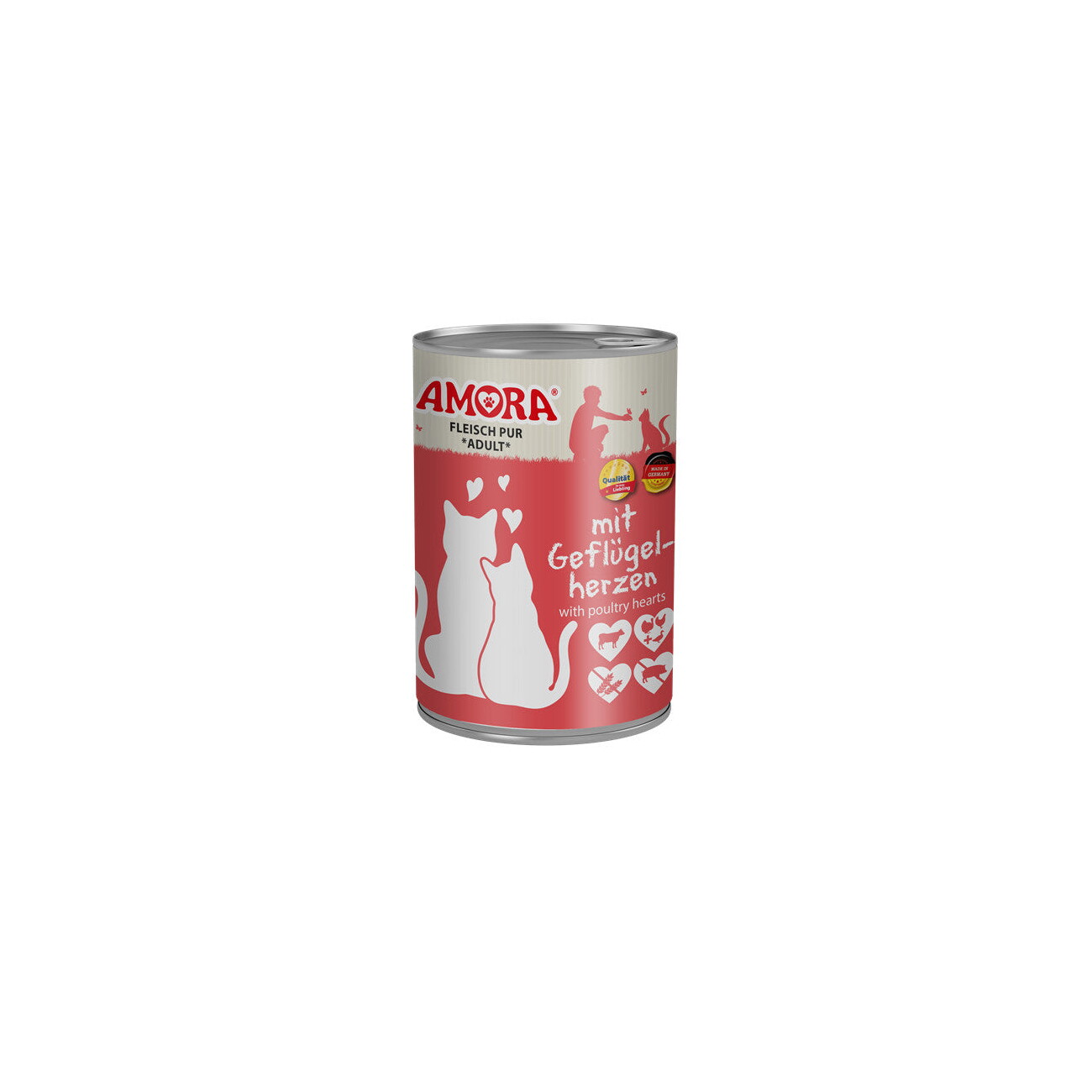 Amora Cat Fleisch Pur 6x400g Rind