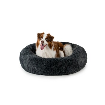 Donutbett dunkelgrau XXXL