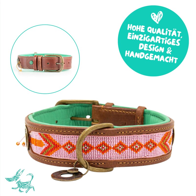 Dwam Beads Sweet Mae Lederhalsband L