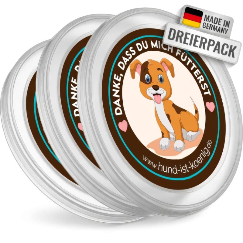 HUND IST KÖNIG Dosendeckel, Deckel für Dosen halten Tierfutter frisch, schließen Gerüche ein - 800g