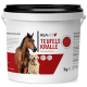 Behälter mit REAVET Teufelskralle Gelenk-Pulver für Haustiere, mit einem Pferd und einem Hund auf dem Etikett, 1 kg Größe.