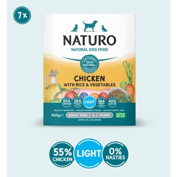 Adult Dog Light Chicken with Rice and Vegetables 7 x 400 g