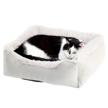 Katzenbett MAYFAIR silber/ grau