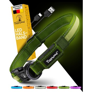 Leuchtehalsband LED Halsband grün L