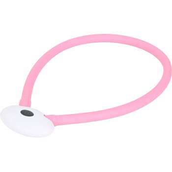 Leuchtring Silikon Kette rosa S-M