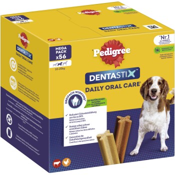 Zahnpflege Dentastix Multipack für mittelgroße Hunde 56 Stück