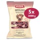 DIBO Kopffleisch Hundefutterpaket, 2000 g, mit gemischtem Kopf Fleisch. Text hebt ausgewogene Ernährung für gesunde Knochen hervor.