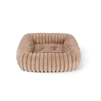 Biscuit Cube Hundebett braun/ caramell L