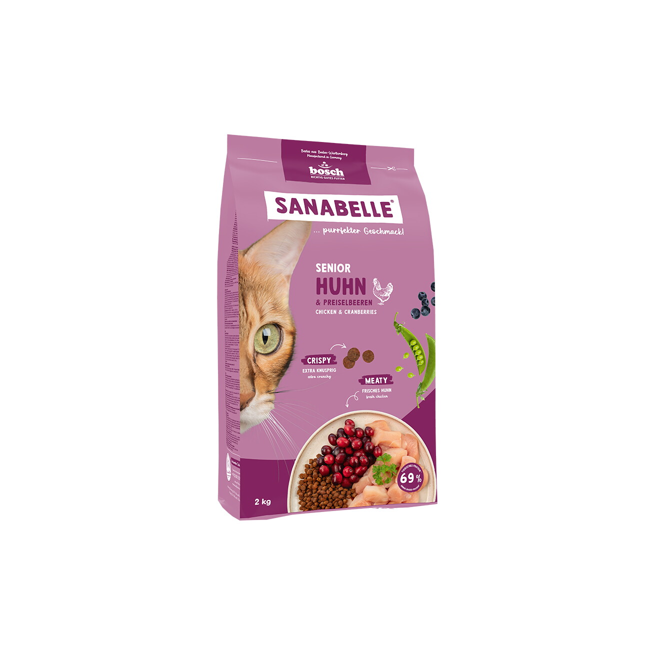 Sanabelle Trockenfutter Katze, Adult, Senior, Huhn 2 kg