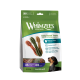 Zak Whimzees Wellness Daily Dental Treats (tandborstelvorm), XS voor honden, 48 traktaties, afbeelding van een kleine teckel