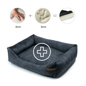 Otto Orthopädisches Hundebett Graphit S-XL graphit/nature XL