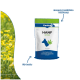 Blau-grüne Canina 'HANF STICKS' Tüte mit Hundesilhouette und Hanfblatt, Schriftzug 'Für Hunde' und 'Gesunde & natürliche Belohnung'.